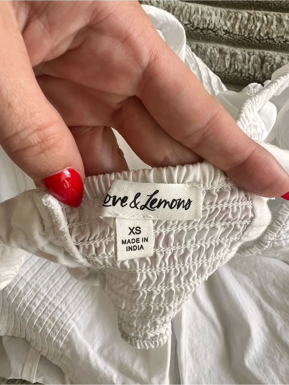 SOLD For Love & Lemons Arya Mini Dress White Size XS - Picture 11 of 12